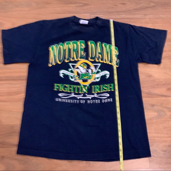 Vintage University of Notre Dame Fighting Irish Single Stitch Graphic Tee Large - Picture 6 of 6